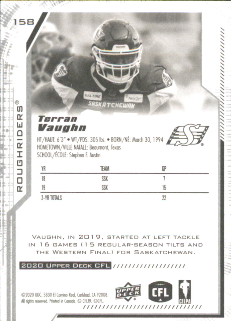 B6609- 2020 Upper Deck CFL Football Card #s 1-200 -You Pick- 15+ FREE US SHIP - Picture 127 of 165