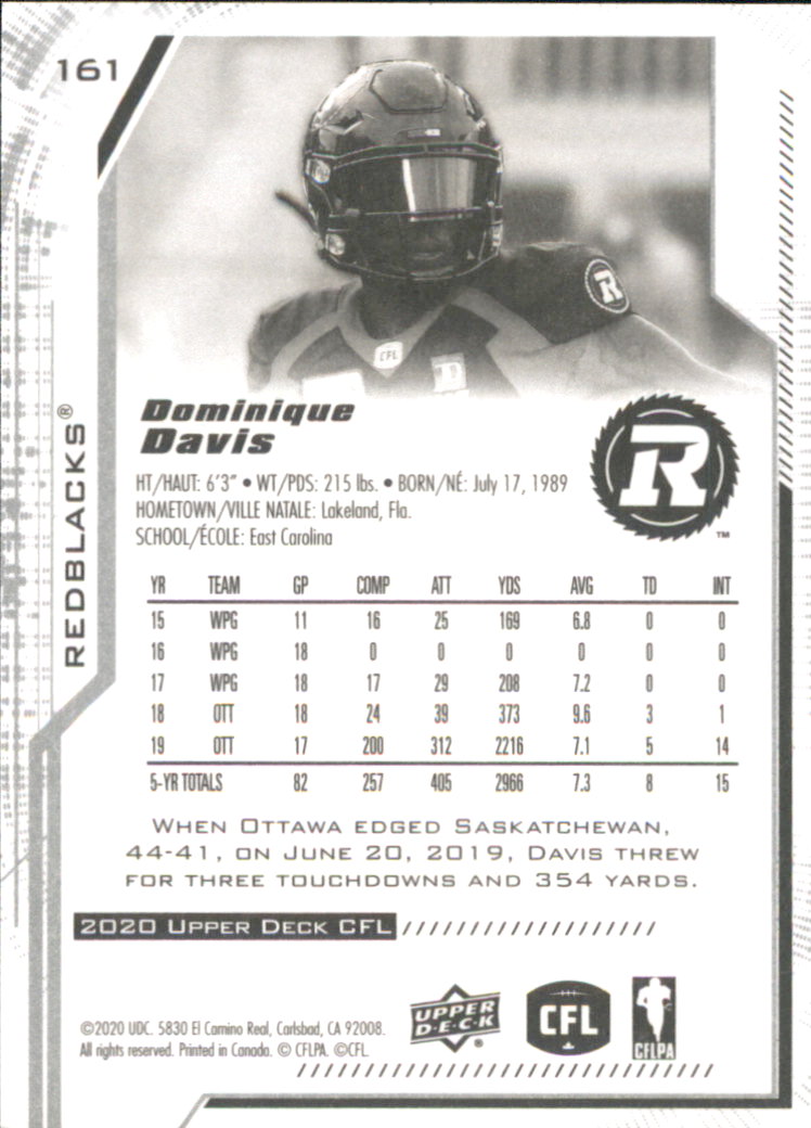 B6609- 2020 Upper Deck CFL Football Card #s 1-200 -You Pick- 15+ FREE US SHIP - Picture 131 of 165