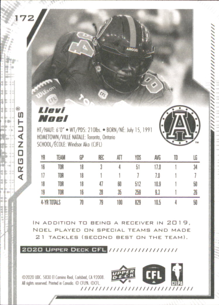 B6609- 2020 Upper Deck CFL Football Card #s 1-200 -You Pick- 15+ FREE US SHIP - Picture 139 of 165