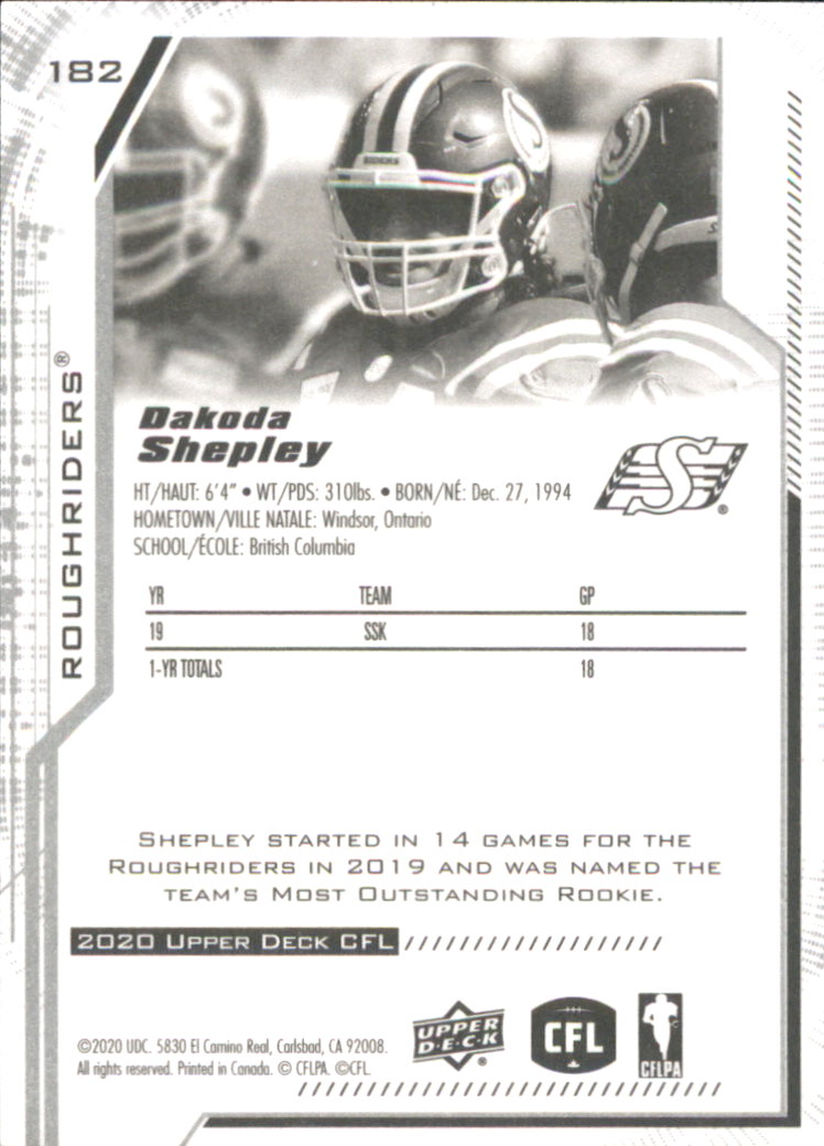 B6609- 2020 Upper Deck CFL Football Card #s 1-200 -You Pick- 15+ FREE US SHIP - Picture 147 of 165