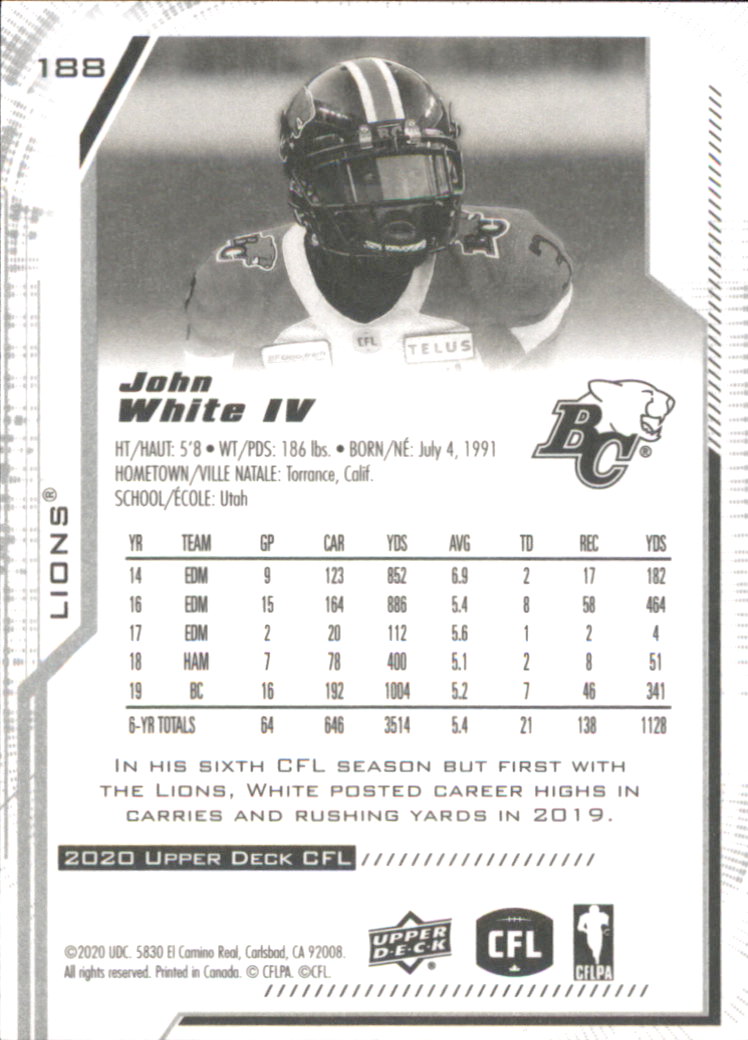 B6609- 2020 Upper Deck CFL Football Card #s 1-200 -You Pick- 15+ FREE US SHIP - Picture 153 of 165