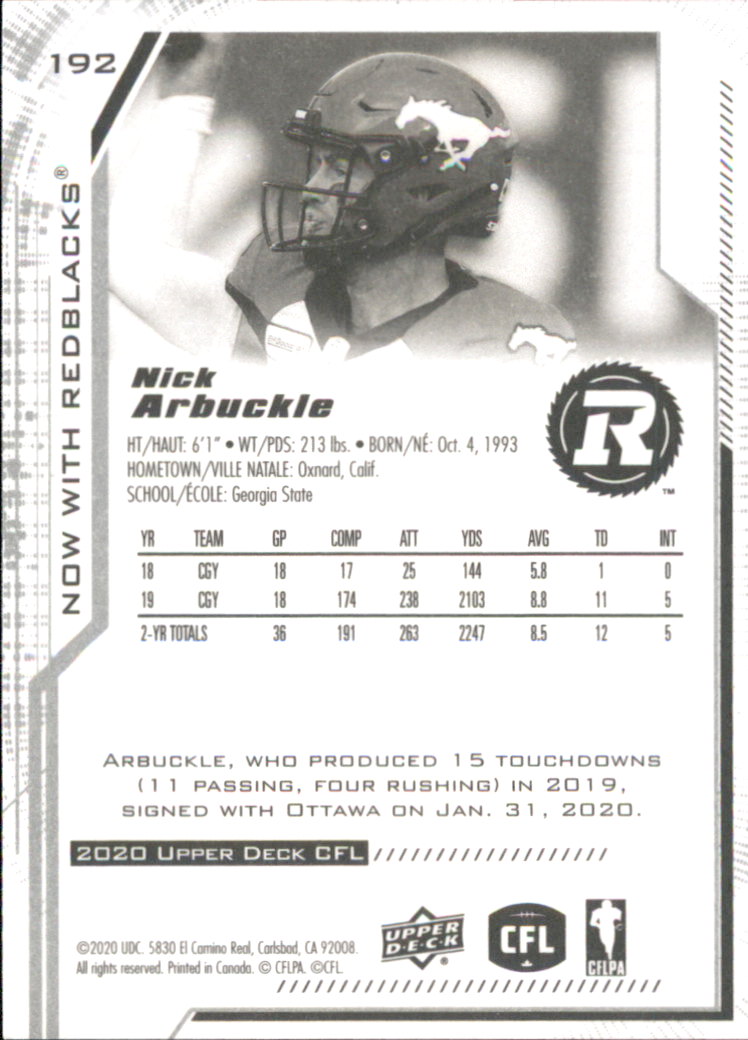 B6609- 2020 Upper Deck CFL Football Card #s 1-200 -You Pick- 15+ FREE US SHIP - Picture 155 of 165