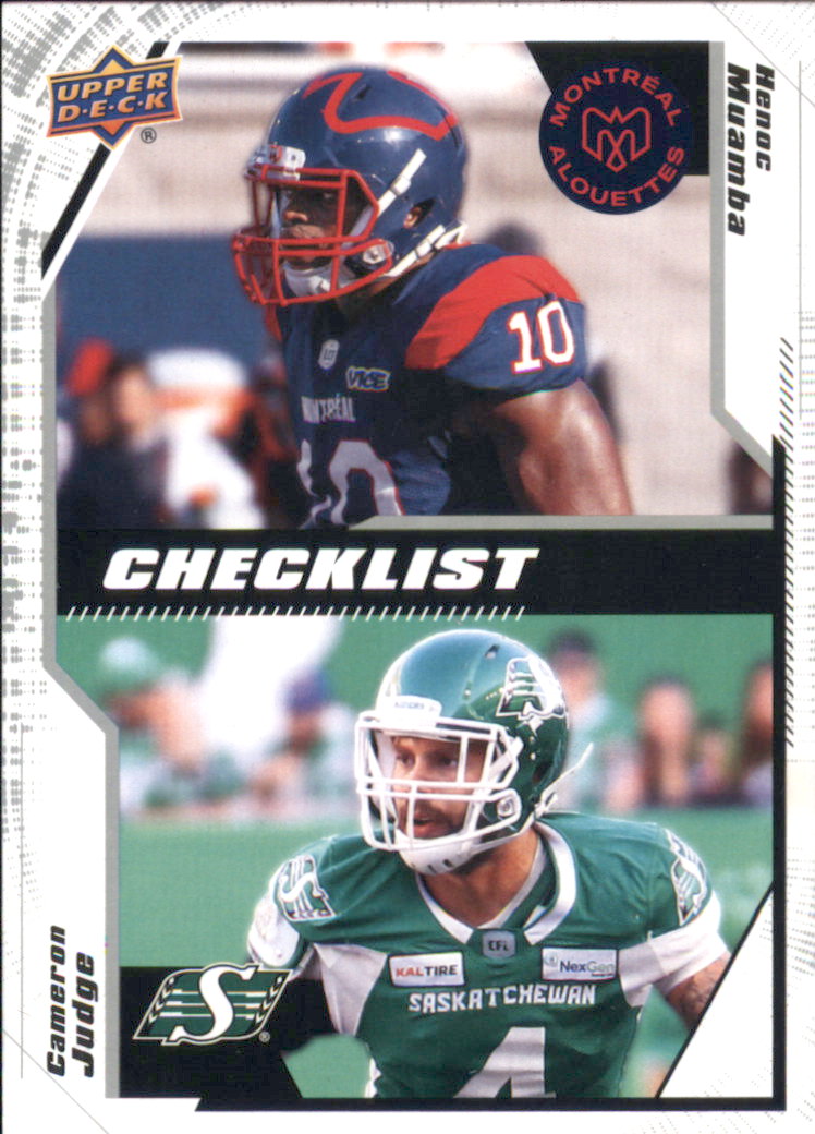 B6609- 2020 Upper Deck CFL Football Card #s 1-200 -You Pick- 15+ FREE US SHIP - Picture 164 of 165