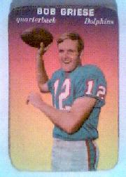1970 Topps Glossy Inserts #28 Bob Griese