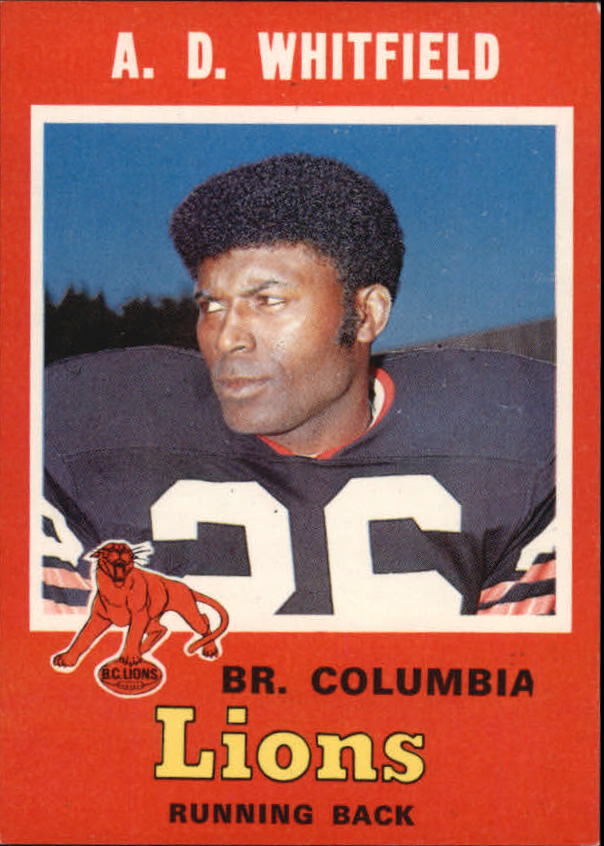1971 O-Pee-Chee CFL #35 A.D. Whitfield