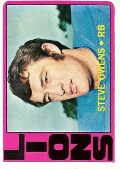 1972 Topps #25 Steve Owens RC