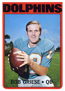 1972 Topps #80 Bob Griese