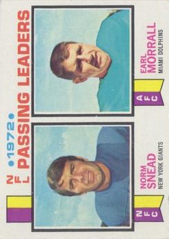 1973 Topps #2 Passing Leaders/Norm Snead/Earl Morrall