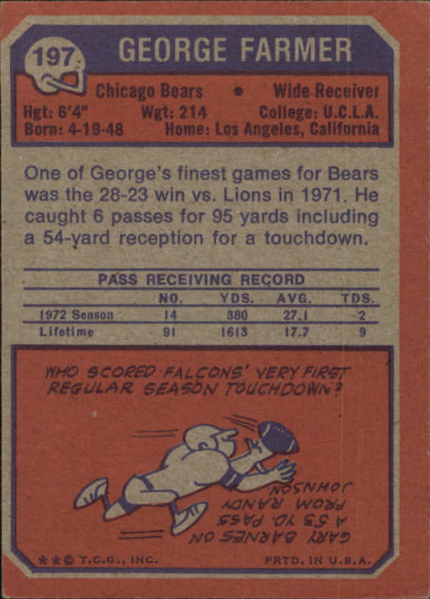 A8695- 1973 Topps FB #s 101-200 APPROXIMATE GRADE -You Pick- 15+ FREE US SHIP - Bild 9 von 22