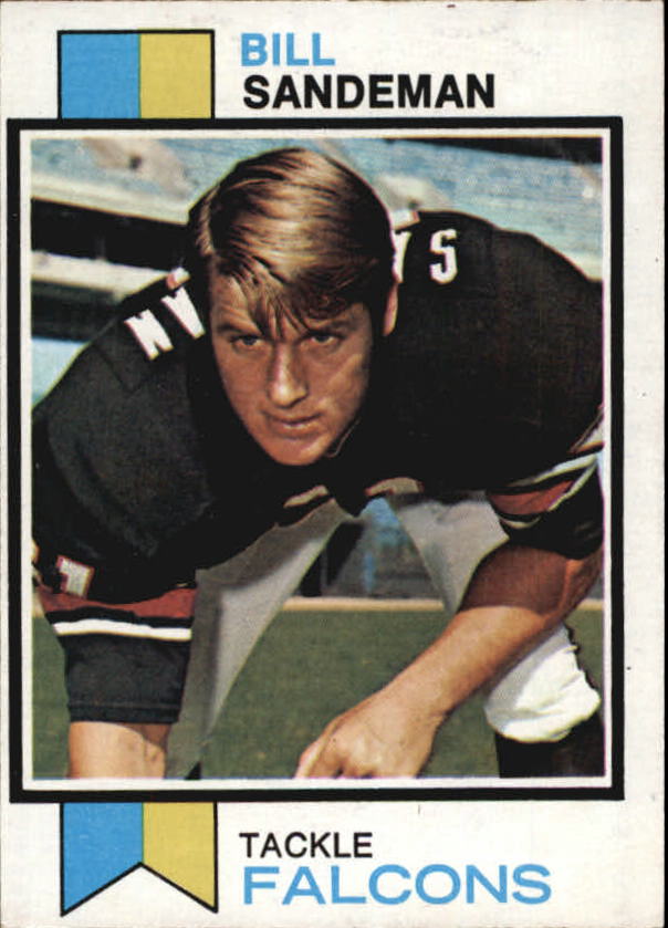 1973 Topps #518 Bill Sandeman UER RC/(Should be a period/between run and he/instead of a comma)
