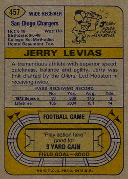 1974 Topps #457 Jerry LeVias back image