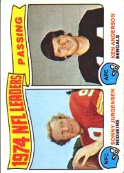1975 Topps #2 Passing Leaders/Sonny Jurgensen/Ken Anderson