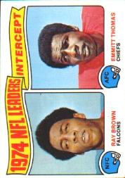1975 Topps #5 Interception Leaders/Ray Brown/Emmitt Thomas
