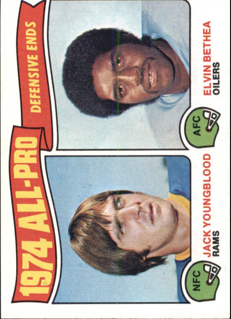 1975 Topps #213 All Pro Ends/Jack Youngblood/Elvin Bethea