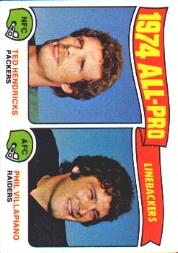 1975 Topps #217 All Pro Linebackers/Ted Hendricks/Phil Villapiano