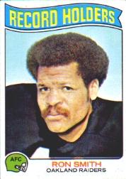 1975 Topps #356 Ron Smith RB/All Time Return/Yardage Mark