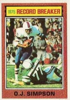 1976 Topps #6 O.J. Simpson RB/23 Touchdowns