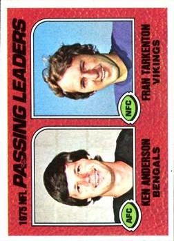 1976 Topps #201 Passing Leaders/Ken Anderson/Fran Tarkenton