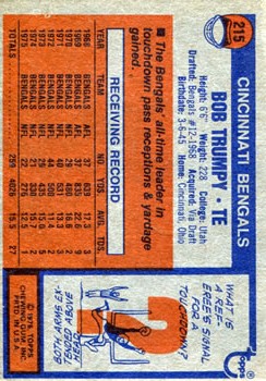 1976 Topps Football (Pick Card From List) C152 11-24 - Picture 157 of 411