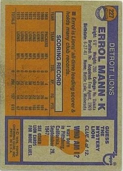 1976 Topps Football (Pick Card From List) C152 11-24 - Picture 170 of 411