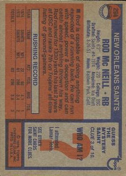 1976 Topps Football (Pick Card From List) C152 11-24 - Picture 235 of 411