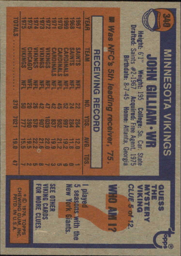 1976 Topps Football (Pick Card From List) C152 11-24 - Picture 271 of 411