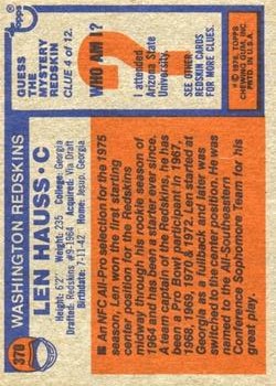 1976 Topps Football (Pick Card From List) C152 11-24 - Picture 303 of 411