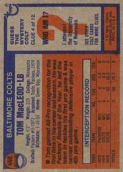 1976 Topps Football (Pick Card From List) C152 11-24 - Picture 377 of 411