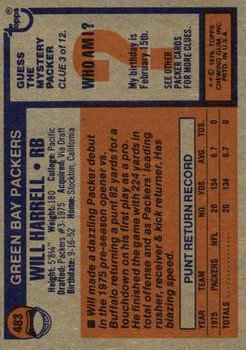 1976 Topps Football (Pick Card From List) C152 11-24 - Picture 393 of 411