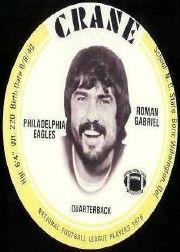 1976 Crane Discs #10 Roman Gabriel SP