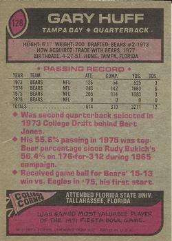 1977 Topps #128 Gary Huff back image