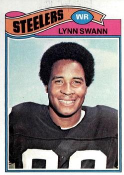 1977 Topps #195 Lynn Swann UER/(Interception Record/on card back)