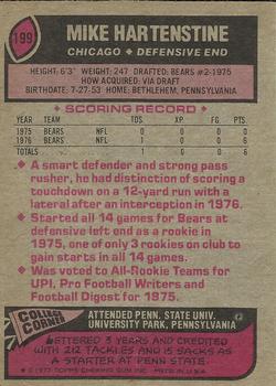 1977 Topps #199 Mike Hartenstine RC back image