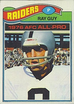 1977 Topps #320 Ray Guy AP