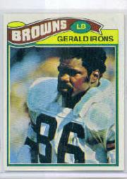 1977 Topps #517 Gerald Irons RC