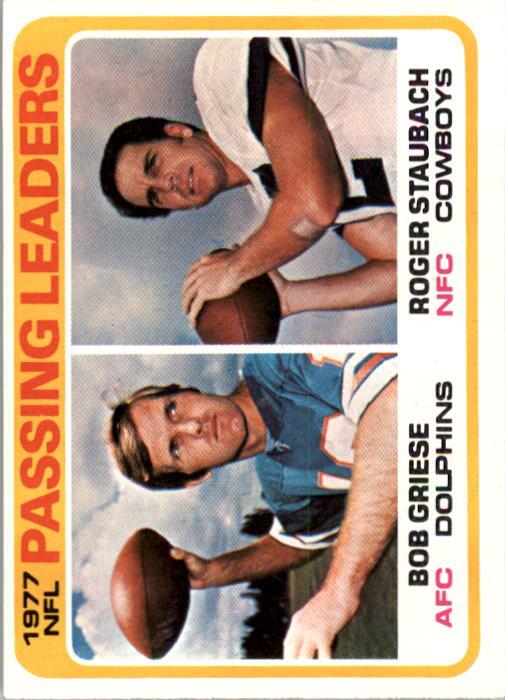 1978 Topps #331 Passing Leaders/Bob Griese/Roger Staubach