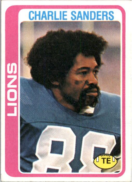 : 1971 Topps # 19 Charlie Sanders Detroit Lions