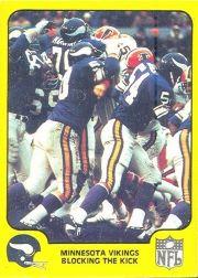 1978 Fleer Team Action #30 Minnesota Vikings