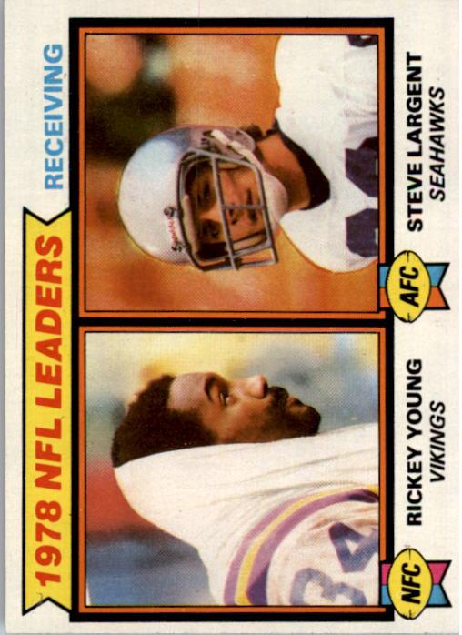 1979 Topps #2 Receiving Leaders/Rickey Young/Steve Largent