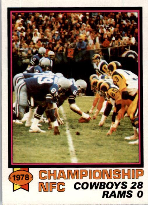 1979 Topps #167 NFC Championship/Cowboys 28;/Rams 0/(line of scrimmage)