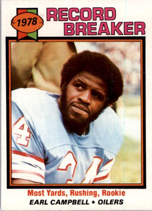 1979 Topps #331 Earl Campbell RB/Most Yards/Rushing& Rookie