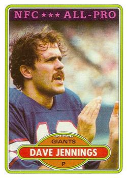 1980 Topps #290 Dave Jennings AP
