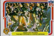 1980 Fleer Team Action #20 Green Bay Packers/The Best Offense/Is A Good Defense