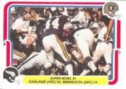 1980 Fleer Team Action #67 Super Bowl XI/Oakland AFC 44/Minnesota NFC 14/(Chuck Foreman)
