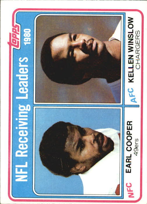 1981 Topps #2 Receiving Leaders/Earl Cooper/Kellen Winslow