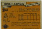 1981 Topps #92 Charlie Johnson back image