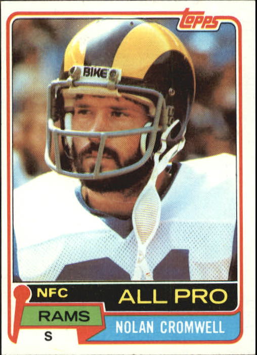 1981 Topps #120 Nolan Cromwell AP/UER (Rushing TD's/added wrong)