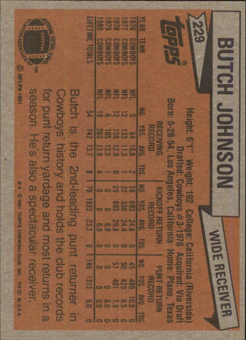 B2883- 1981 Topps FB #s 201-300 MOST STOCK PHOTOS -You Pick- 15+ FREE US SHIP - Picture 57 of 243