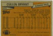 1981 Topps #273 Cullen Bryant back image