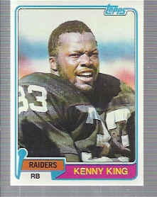 1981 Topps #329 Kenny King RC